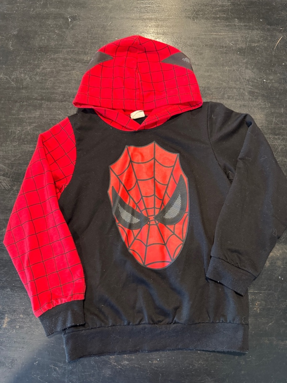 4/$15 Spider-Man Red & Black Hooded Kids Sweatshirt